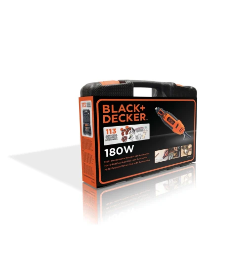 Kit Micro Retífica 180W com 113 Acessórios, 127V RT18KA-BR BLACK DECKER